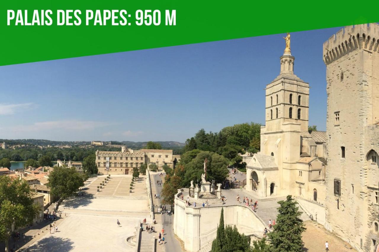 Au Coeur Des Platanes - Parking Gratuit Sous-Terrain - Clim - Balcon Appartement Avignon Buitenkant foto
